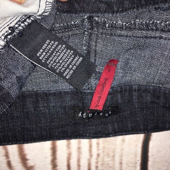 Vintage Therapy By Lane Crawford Dark Wash Denim Jean Shorts 7 - Picture 9 of 13